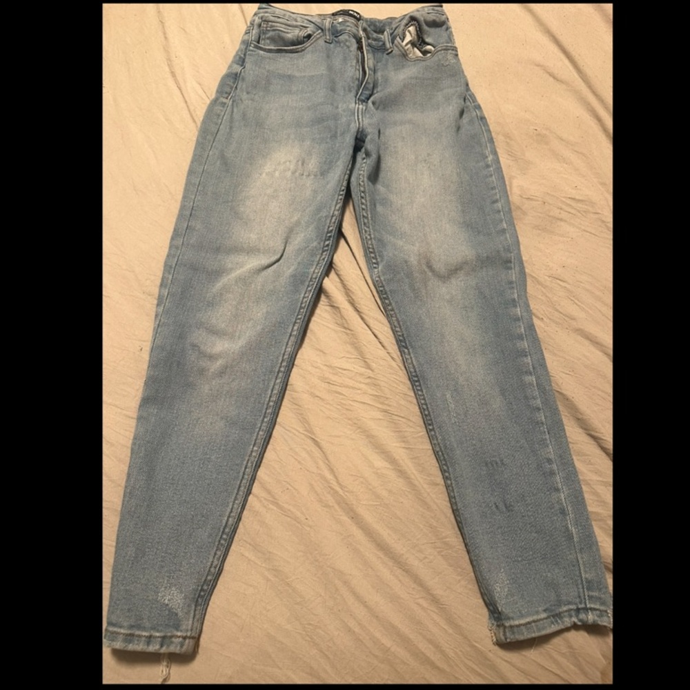 Fashion Nova Blue Straight Leg Pants